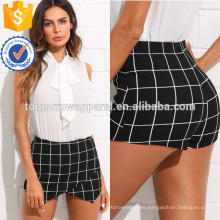 Overlap Front Skirt Shorts Manufacture Wholesale Fashion Women Apparel (TA3001B)